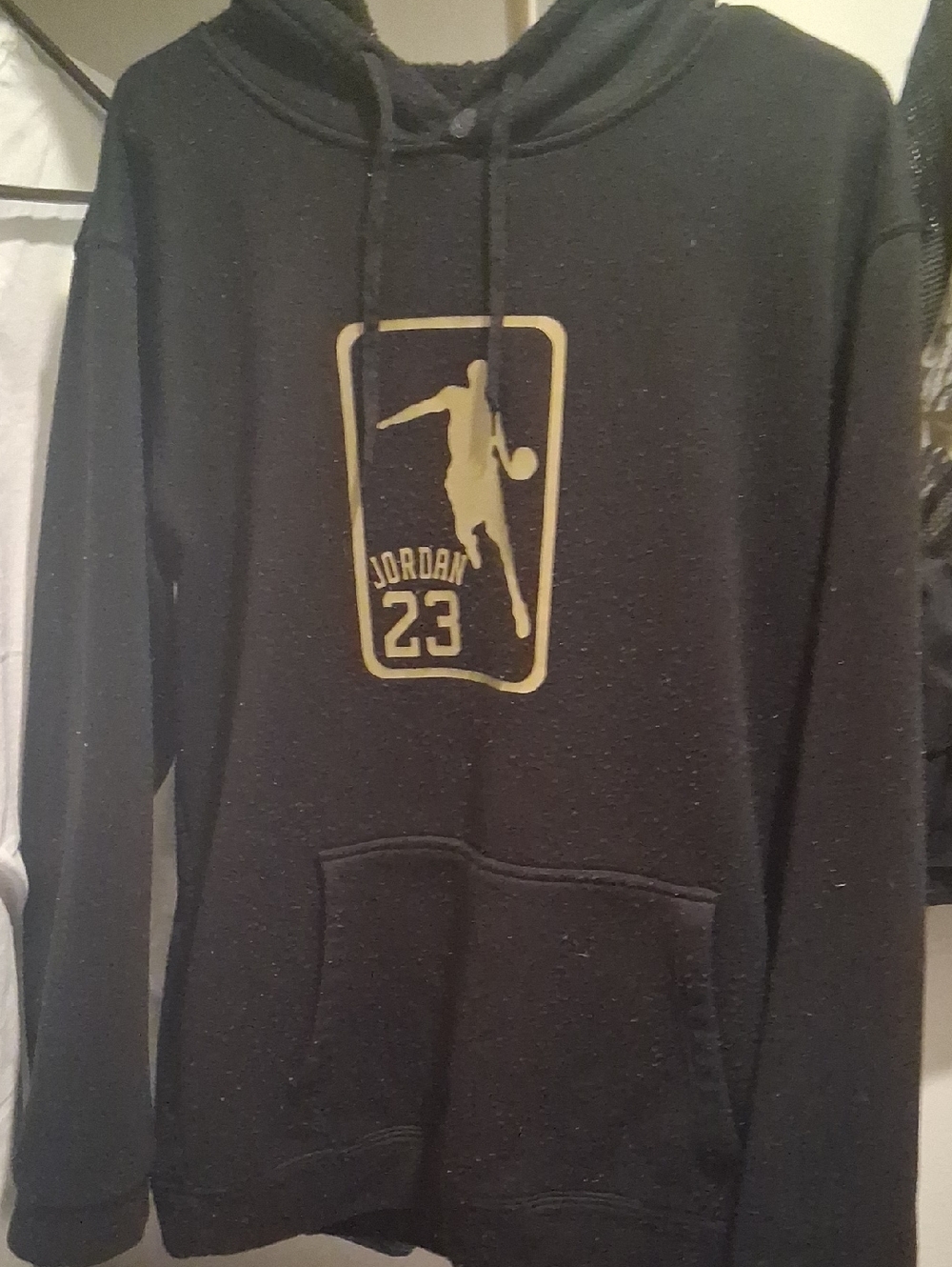 Jordan Black Hoodie with Gold 23 Logo